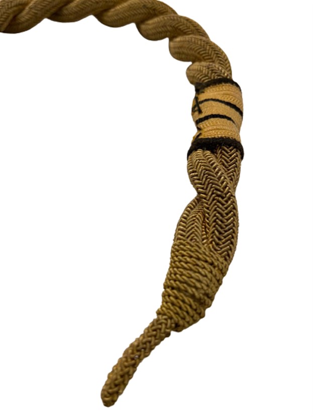 EL YAPIMI TEL ÖRME ASKERİ MERASİMLERDE TAKILAN SUBAY OMUZLUK 