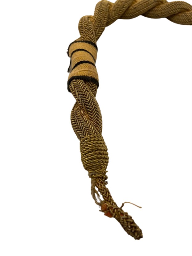 EL YAPIMI TEL ÖRME ASKERİ MERASİMLERDE TAKILAN SUBAY OMUZLUK 