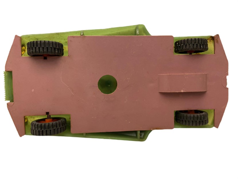 1960 YEŞİL CAMLI ANTENLİ  PLASTIK OYUNCAK UZAY ARABASI RUS ÜRETİMİ