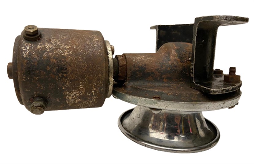 1909 ROLLS ROYCE KLAXON HORN OTO KORNASI KROM NİKELAJ BORU 25787