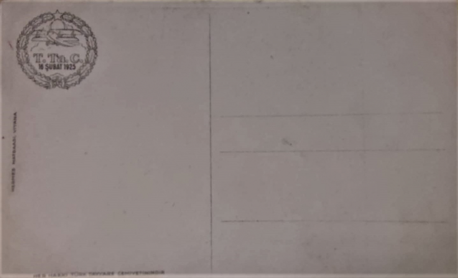 16 ŞUBAT 1925 ATATÜRK  KARTPOSTAL TÜRK TAYYARE CEMİYETİ KARTI YURT DIŞINDA HERMES MATBAASI VİYANA DA BASILMIŞDIR  