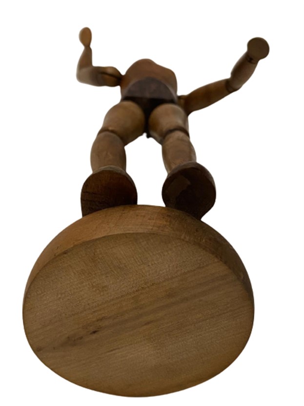 1960 AHŞAP HAREKETLİ İNSAN ANATOMİ FİGÜRÜ HAREKETLİ  MAKET