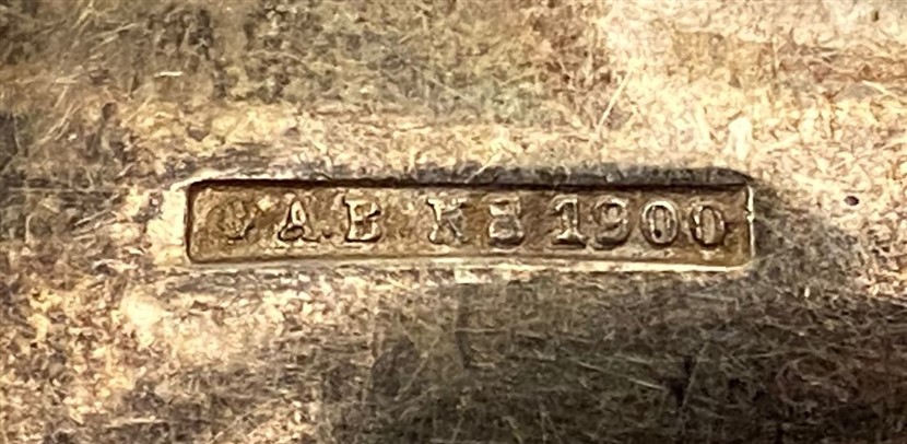 1934 CGH IMA N.S ALP İŞLEMELİ GÜMÜŞ KAPLAMA BURGULU SAP SERVİŞ KAŞIK