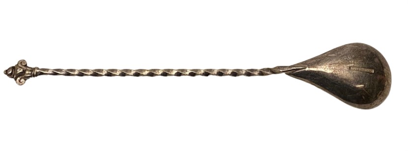 1934 CGH IMA N.S ALP İŞLEMELİ GÜMÜŞ KAPLAMA BURGULU SAP SERVİŞ KAŞIK