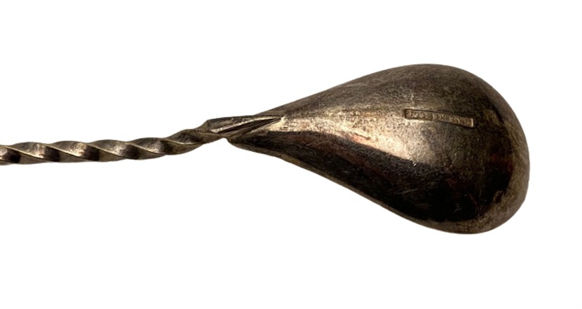 1934 CGH IMA N.S ALP İŞLEMELİ GÜMÜŞ KAPLAMA BURGULU SAP SERVİŞ KAŞIK