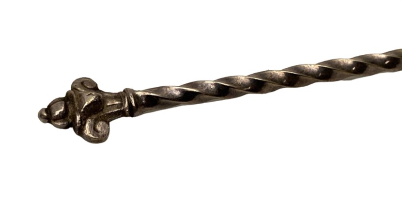 1934 CGH IMA N.S ALP İŞLEMELİ GÜMÜŞ KAPLAMA BURGULU SAP SERVİŞ KAŞIK