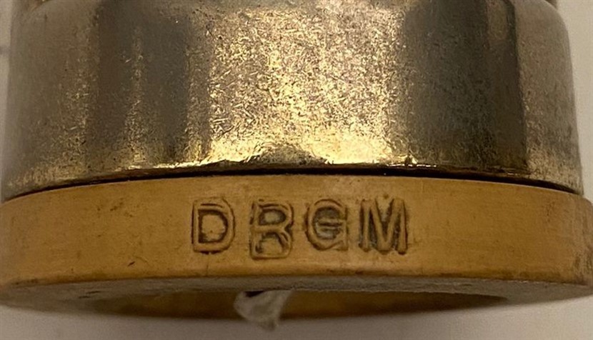 D.R.G.M TİRBUŞON DAMGALI KROM CELİK PASLANMAZ  MANTAR ŞARAP ŞİŞE TIPASI AÇACAĞI 