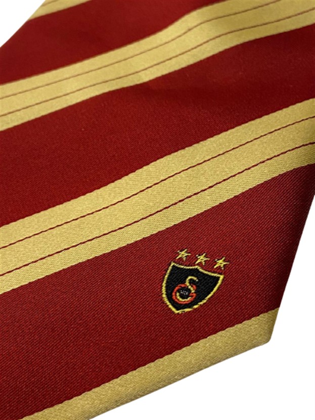 GALATASARAY SPOR KULÜBÜ LİSANSLI SARI KIRMIZI RENKLERDE BOYUN BAGI  KRAVAT