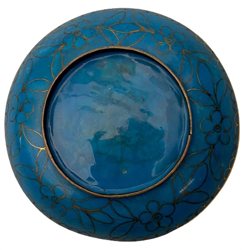 EMAYE MİNELİ ÜZERİ  EL BOYAMA  DUVAR SÜS TABAGI