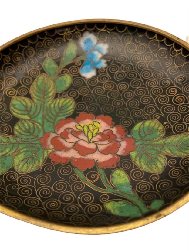 EMAYE MİNELİ ÜZERİ  EL BOYAMA  DUVAR SÜS TABAGI