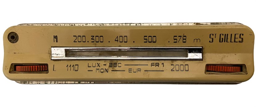 1967 FRANCE OPTALİX SAİNT GİLLES RADIO PİLLİ TAŞINABİLİR RADYO KOLEKSİYON ÜRÜNÜ