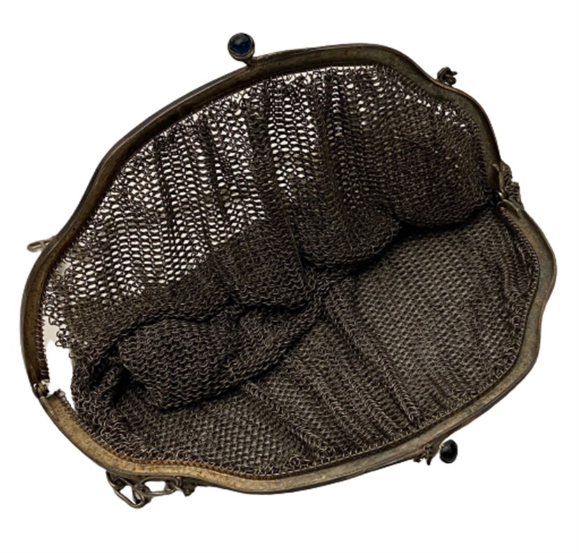 OSMANLI GÜMÜŞ KAPLAMA EL YAPIM BAYAN GECE EL ÇANTASI