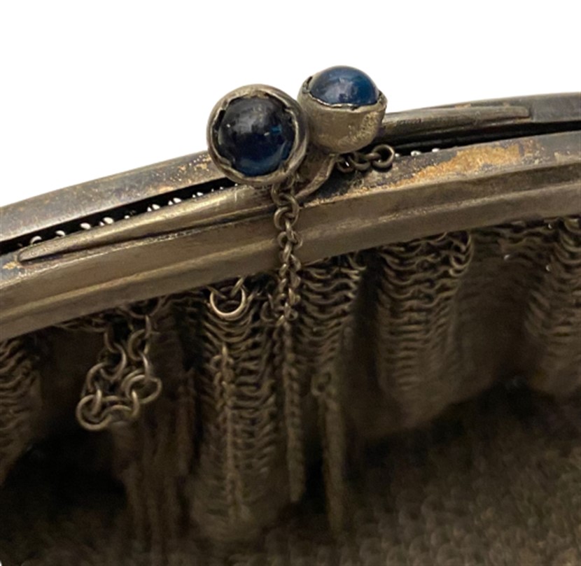 OSMANLI GÜMÜŞ KAPLAMA EL YAPIM BAYAN GECE EL ÇANTASI