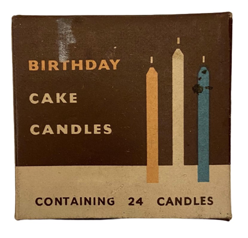 1970 BIRTHDAY CAKE CANDLES VINTAGE KUTUSUNDA  24 ADET RENKLİ DOĞUM GÜNÜ PASTASI MUMU