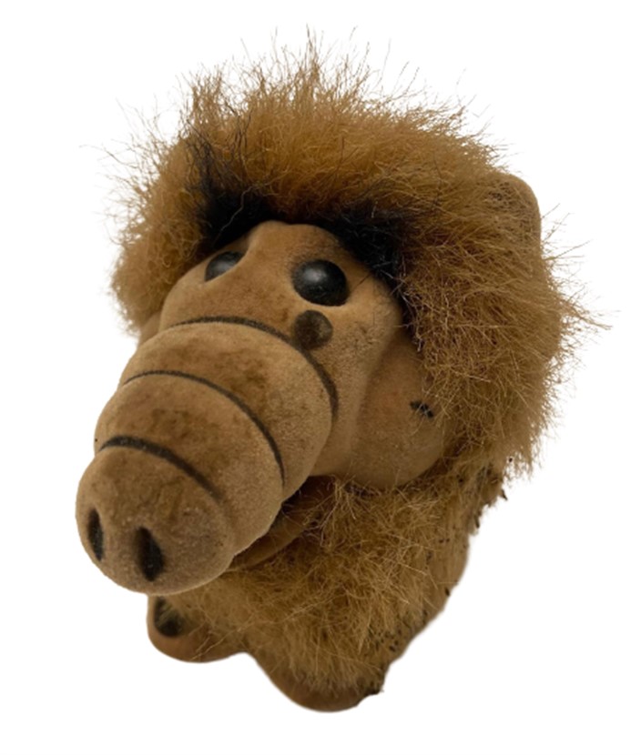 1980 OYUNCAK ALF  VİNTAGE TÜYLÜ OYUNCAK  UZAYDAN GELEN YABANCI ALF FİGÜRÜ