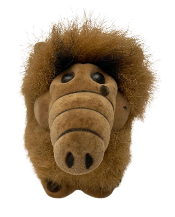 1980 OYUNCAK ALF  VİNTAGE TÜYLÜ OYUNCAK  UZAYDAN GELEN YABANCI ALF FİGÜRÜ