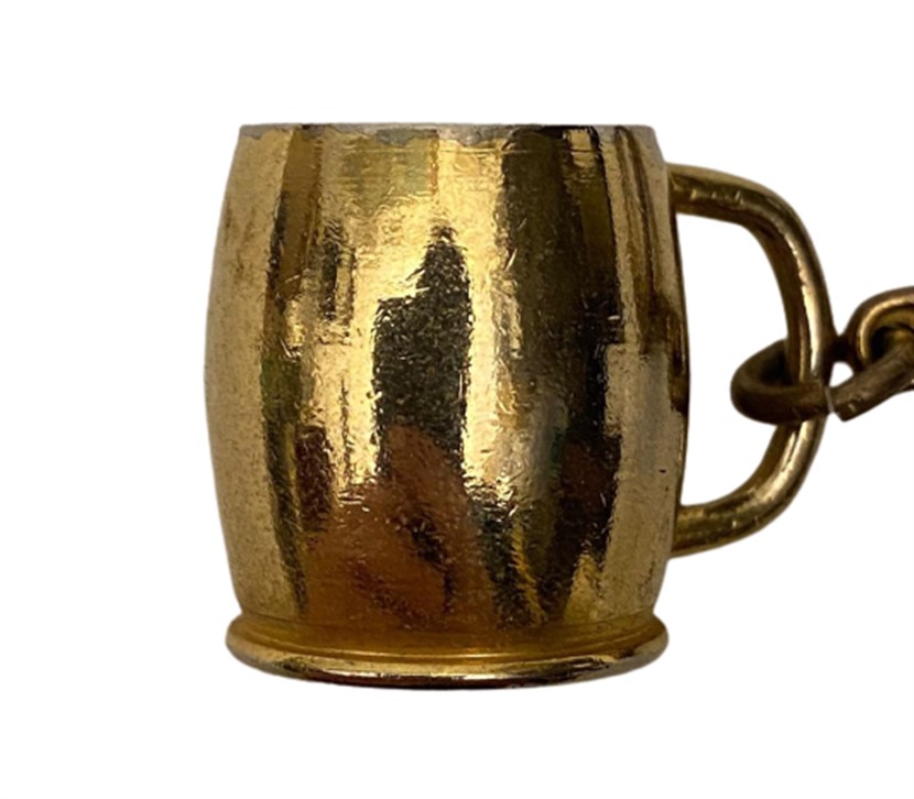 BİRA KUPASI BARDAĞI ŞEKLİNDE PİRİNC ANAHTARLIK