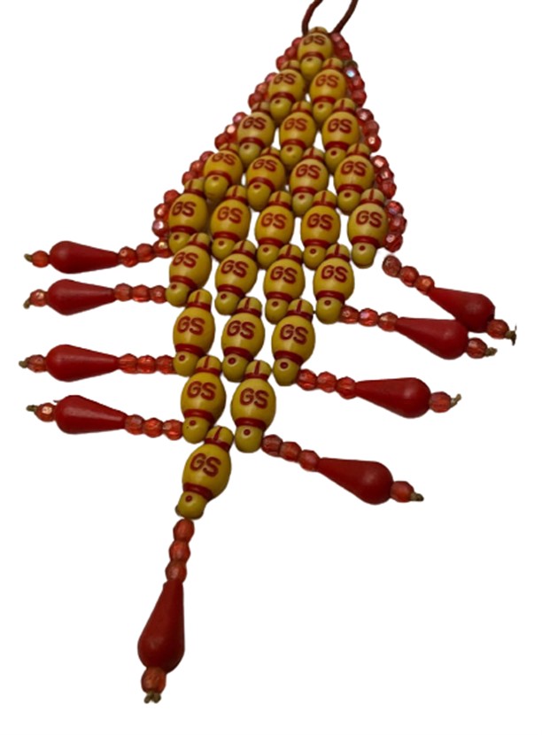 CEZA EVİ BONCUK İŞİ EL YAPIMI GALATASARAY SALLAMA COK DEGİŞİK FORMDA YAPILMIŞ DUVAR SÜSÜ