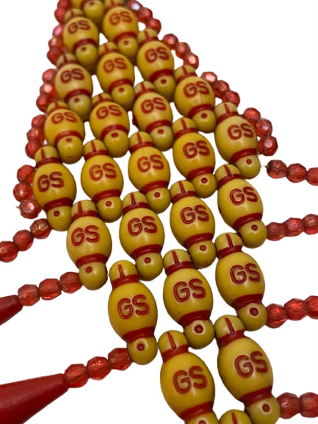 CEZA EVİ BONCUK İŞİ EL YAPIMI GALATASARAY SALLAMA COK DEGİŞİK FORMDA YAPILMIŞ DUVAR SÜSÜ