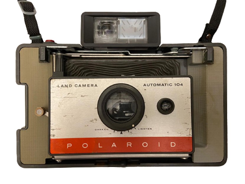 DARKEN LIGHTEN LAND CAMERA POLAROID AUTOMATIC 104 KÖRÜKLÜ FOTOĞRAF MAKİNESİ