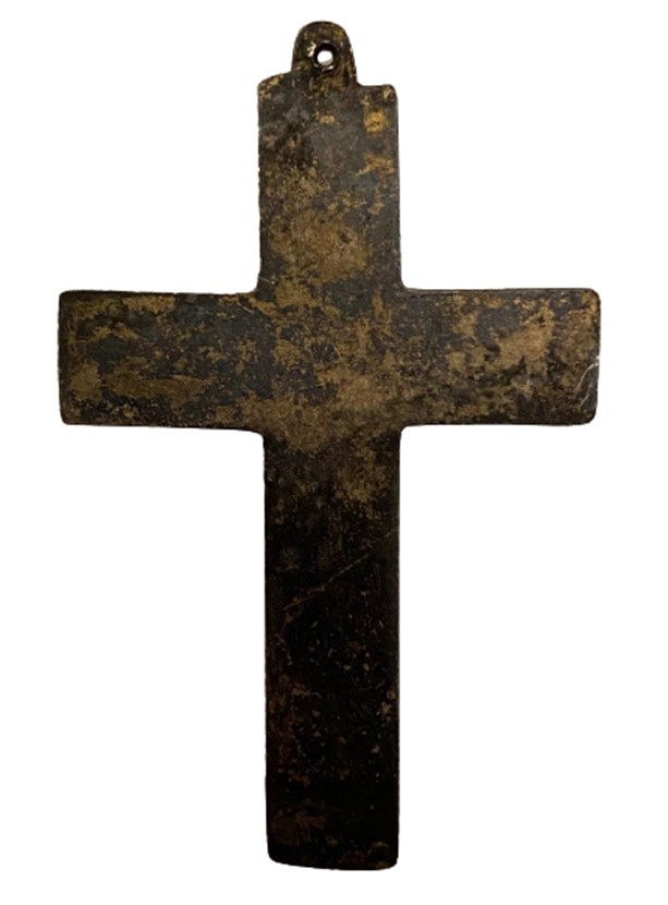 1900 EL YAPIM GÜMÜŞ ÜZERİ MAVİ MİNELİ  HAC  KOLYE UCU