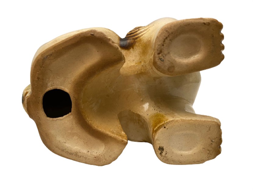 1960 SERAMİK SANATCI İŞİ TAMAMI EL YAPIMI & EL BOYAMA ÇİN EJDERHASI FİGÜRÜ