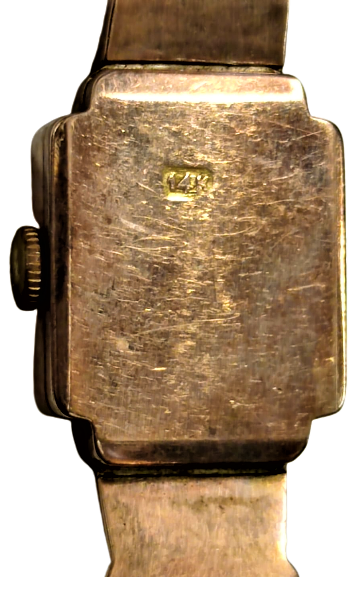 HISLON ALTIN 14K KAPLAMA MEKANİK KURMALI  DEGERLİ TAŞLARLA İŞLENMİŞ BİLEZİK  KORDONLU SAAT