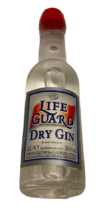 LIFE GUARD DRY GIN 30 ML MİNYATÜR ALKOL CİN İCKİ ŞİŞESİ