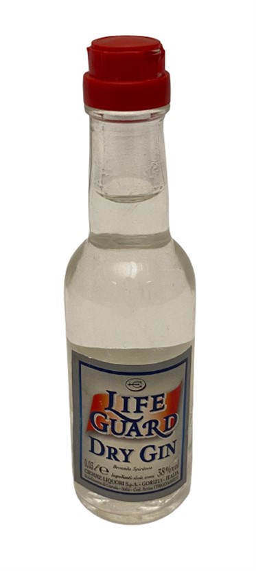LIFE GUARD DRY GIN 30 ML MİNYATÜR ALKOL CİN İCKİ ŞİŞESİ