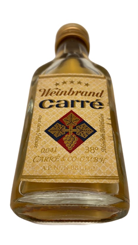 WEİNBRAND CARRE  BRANDY 40 ML MİNYATÜR İÇKİ ŞİŞESİ