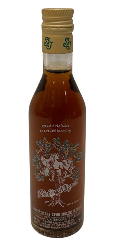 LECHER MIGNON A LA PECHE BLANCHE 5 CL MİNYATÜR İÇKİ ŞİŞESİ KAPAGI ACILMAMIŞ DOLU KOLEKSİYON 