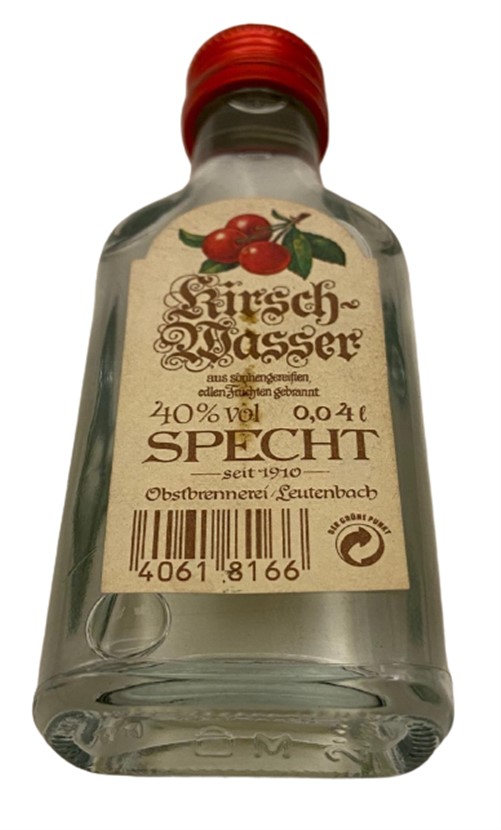 SPECHT KİRSCHWASSER 40 ML MİNYATÜR İÇKİ BRANDY ŞİŞESİ KAPAGI ACILMAMIŞ DOLU KOLEKSİYON