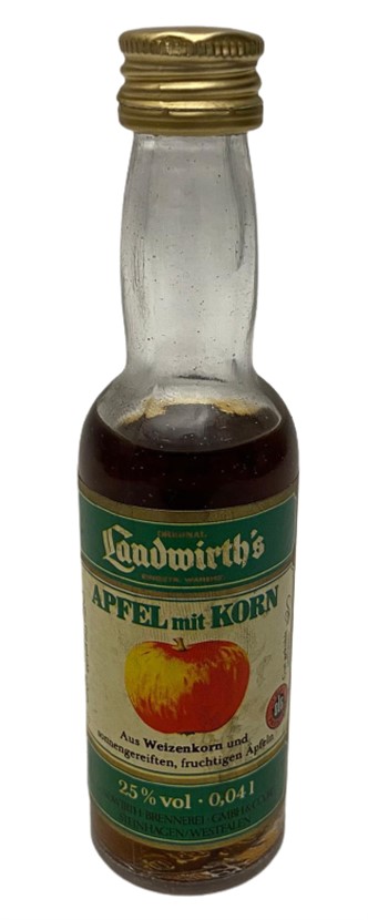 ALMAN LANDWİRTH'S APFEL MİT KORN 40 ML MİNYATÜR İÇKİ LİKÖR ŞİŞESİ KAPAGI ACILMAMIŞ DOLU KOLEKSİYON