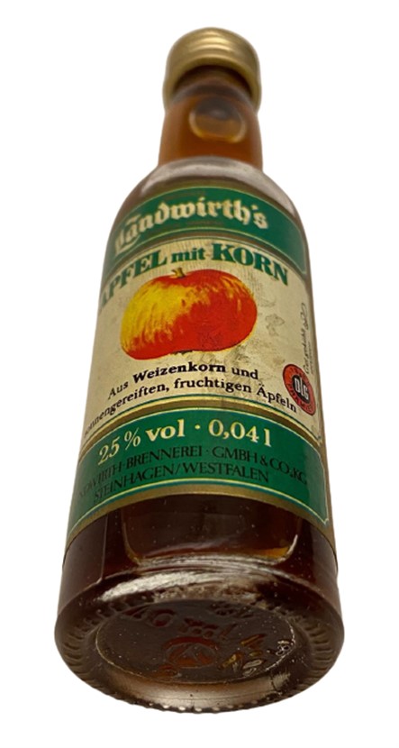 ALMAN LANDWİRTH'S APFEL MİT KORN 40 ML MİNYATÜR İÇKİ LİKÖR ŞİŞESİ KAPAGI ACILMAMIŞ DOLU KOLEKSİYON