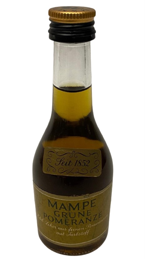 ALMAN MAMPE GRÜNE POMERANZE 40 ML MİNYATÜR İÇKİ LİKÖR ŞİŞESİ KAPAGI ACILMAMIŞ DOLU KOLEKSİYON