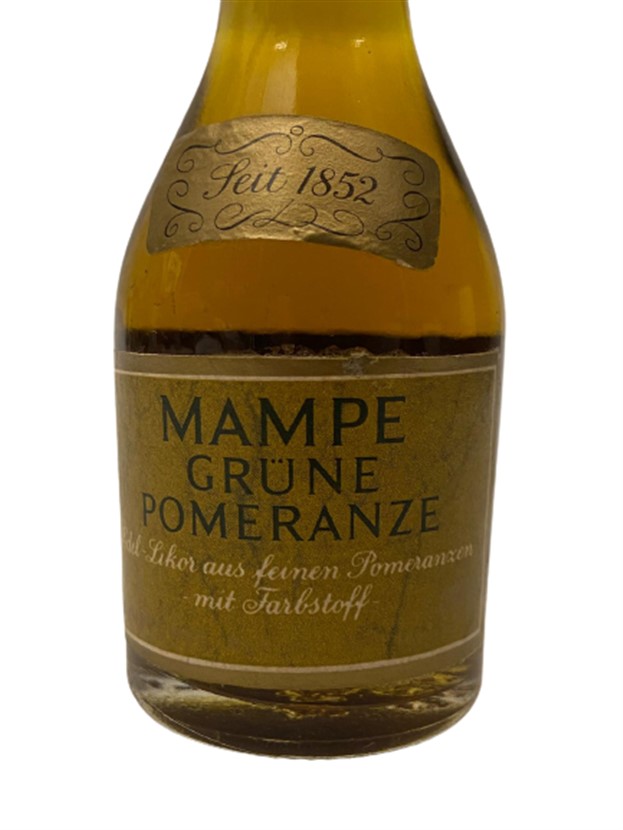 ALMAN MAMPE GRÜNE POMERANZE 40 ML MİNYATÜR İÇKİ LİKÖR ŞİŞESİ KAPAGI ACILMAMIŞ DOLU KOLEKSİYON