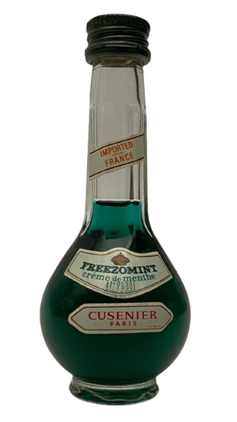 CUSENIER PARIS FREEZOMINT CREME DE MENTHE 40 ML MİNYATÜR İÇKİ LİKÖR ŞİŞESİ KAPAGI ACILMAMIŞ DOLU KOLEKSİYON 