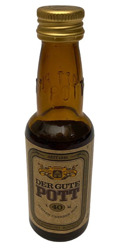 DER GUTE POTT RUM 40 ML MİNYATÜR İÇKİ ROM ŞİŞESİ KAPAGI ACILMAMIŞ DOLU KOLEKSİYON