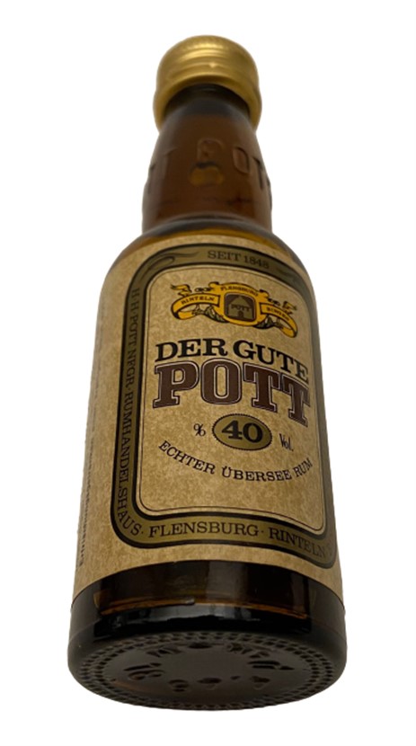 DER GUTE POTT RUM 40 ML MİNYATÜR İÇKİ ROM ŞİŞESİ KAPAGI ACILMAMIŞ DOLU KOLEKSİYON