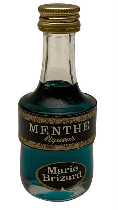 MARİE BRİZARD MENTHE LİQUEUR 30 ML MİNYATÜR İÇKİ LİKÖR ŞİŞESİ KAPAGI ACILMAMIŞ DOLU KOLEKSİYON