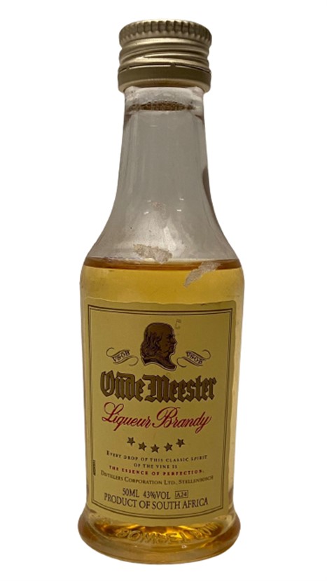 OUDE MEESTER LİQUEUR BRANDY 50 ML MİNYATÜR PLASTİK İÇKİ ŞİŞE KAPAGI ACILMAMIŞ DOLU KOLEKSİYON 