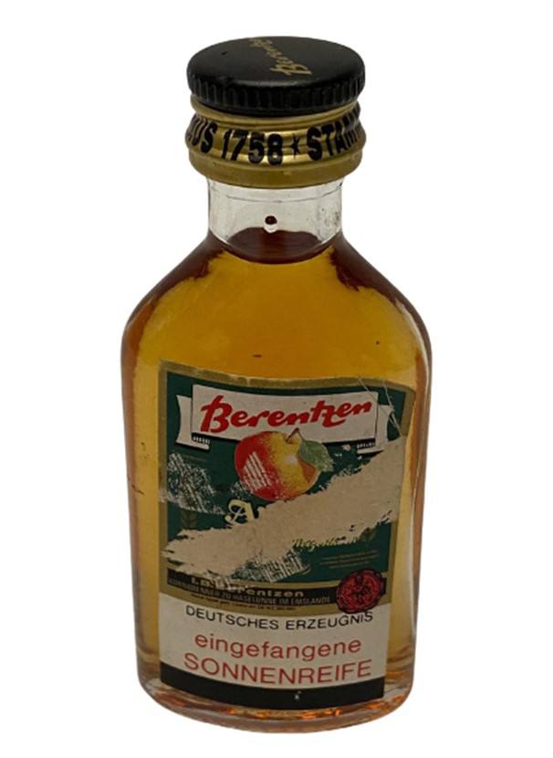 ALMAN BERENTZEN ELMALI 40 ML MİNYATÜR İÇKİ LİKÖR ŞİŞESİ KAPAGI ACILMAMIŞ DOLU KOLEKSİYON