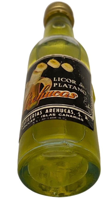 BOTELLİN ARECHUCAS LİQUOR  DE PLATANO 40 ML MİNYATÜR İÇKİ LİKÖR ŞİŞESİ KAPAGI ACILMAMIŞ DOLU KOLEKSİYON 