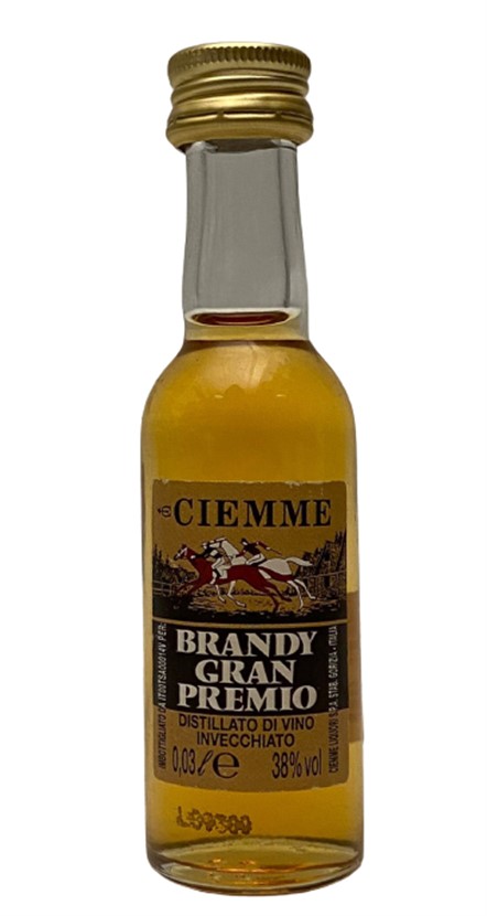 CIEMME BRANDY GRAN PREMIO 30 ML MİNYATÜR İÇKİ BRANDY ŞİŞESİ KAPAGI ACILMAMIŞ DOLU KOLEKSİYON 