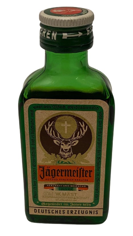 JAGERMEİSTER 40 ML MİNYATÜR İÇKİ LİKÖR ŞİŞESİ KAPAGI ACILMAMIŞ DOLU KOLEKSİYON 