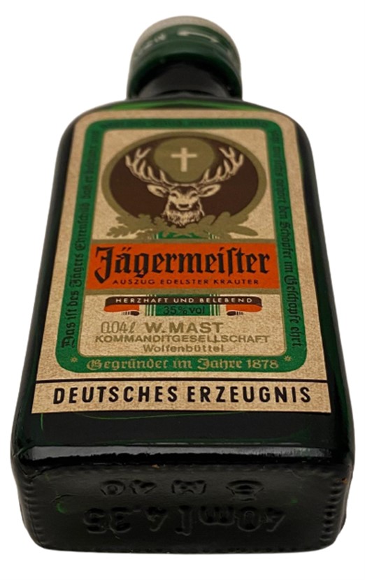 JAGERMEİSTER 40 ML MİNYATÜR İÇKİ LİKÖR ŞİŞESİ KAPAGI ACILMAMIŞ DOLU KOLEKSİYON 