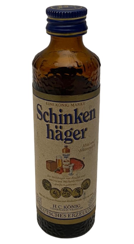 SCHİNKEN HAGER 40 ML MİNYATÜR CİN İÇKİ ŞİŞESİ KAPAGI ACILMAMIŞ DOLU KOLEKSİYON 