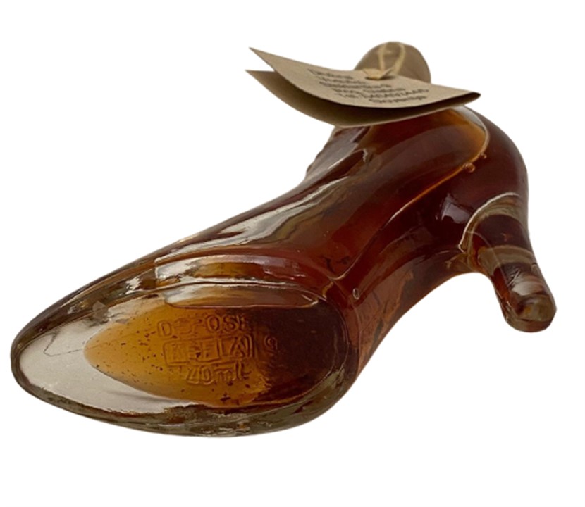 VİSNJEVEC AYAKKABI FORMUNDA 50 ML MİNYATÜR İÇKİ LİKÖR ŞİŞESİ KAPAGI ACILMAMIŞ DOLU KOLEKSİYON 