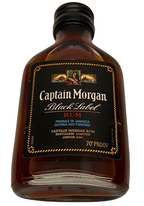 CAPTAİN MORGAN BLACK LABEL 50 ML MİNYATÜR İÇKİ ROM ŞİŞESİ KAPAGI ACILMAMIŞ DOLU KOLEKSİYON