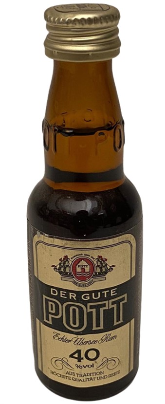 DER GUTE POTT 40 ML MİNYATÜR İÇKİ ROM ŞİŞESİ KAPAGI ACILMAMIŞ DOLU KOLEKSİYON